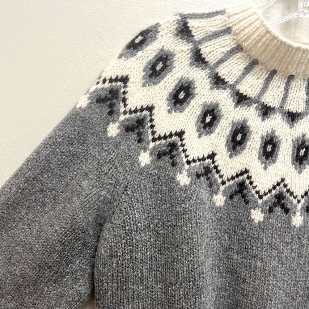 Ralph Lauren Exclusive Hand Knit Wool Angora Sweater Gray Size XL - Picture 5 of 11